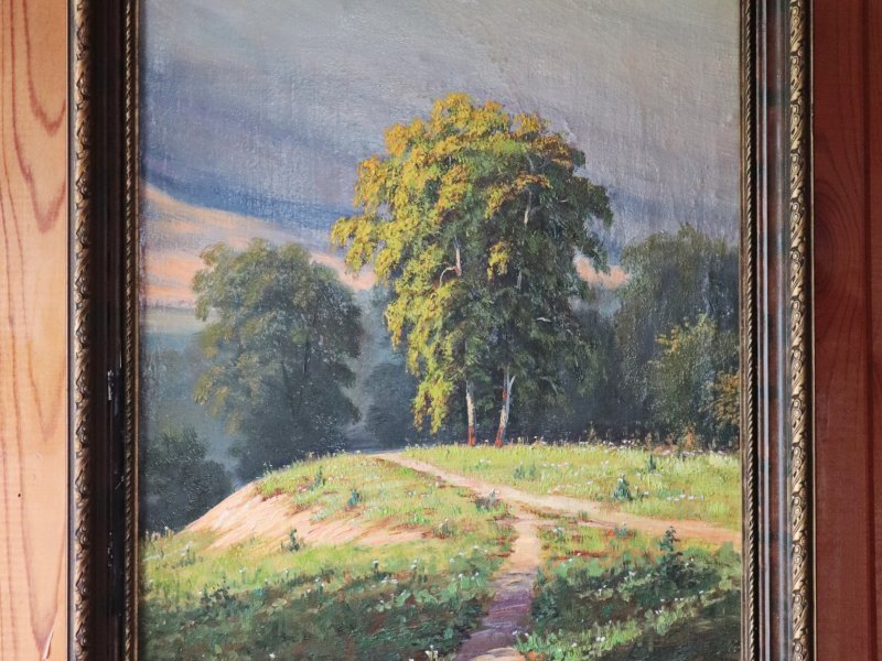 Картина Борисов Н А "Перед дождём" 1989г Холст Масло
