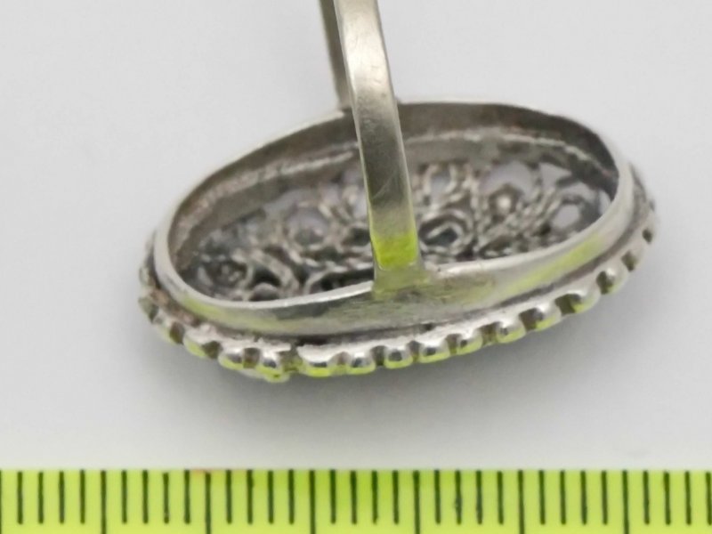Кольцо из серебра со вставкой малахита СССР Армения 70-е — 5
